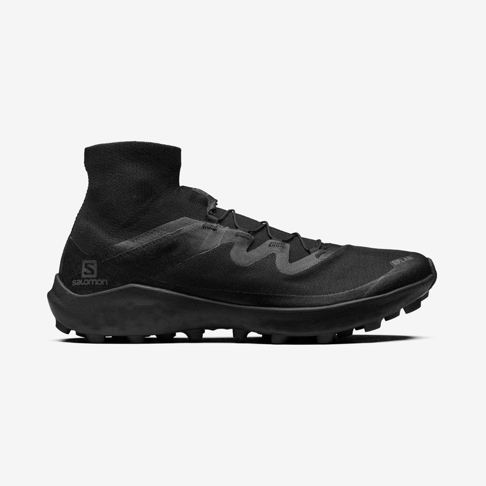 Salomon Israel S/LAB CROSS LTD - Mens Sneakers - Black (HBVL-37962)
